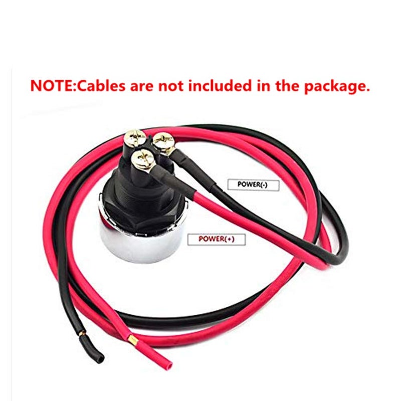 JtronÂ® Start Engine Button car Dc 12v 50a Red Car Start Engine Button Light Switch Push Start Ignition Switch for Racing Sport (ON)-Off momentary Switch (Red) - Image 5